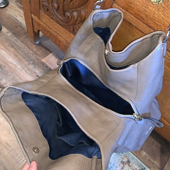 Coach Madison Phoebe Brown Leather 3 Pocket Satchel Shoulder Bag - Picture 5 of 11